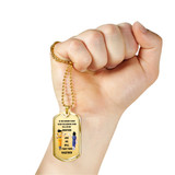 To My Brother Dog Tag Necklace For Men -Dragon Ball Z- Goku Vegeta Necklace Pendant Gold 18k and Stainless Steel Dog Tag - Gift Ideas for Brother