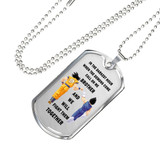 To My Brother Dog Tag Necklace For Men -Dragon Ball Z- Goku Vegeta Necklace Pendant Gold 18k and Stainless Steel Dog Tag - Gift Ideas for Brother