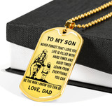 Father and Son Necklace Jewelry From Dad Birthday Gifts, Christmas Gifts  Luxury