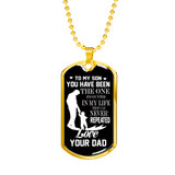 Father and Son Necklace Dog Tag From Dad Birthday Gifts, Christmas Gifts  Luxury