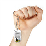 To My Boyfriend Dog Tag Military Ball Chain From Girlfriend - I Love You Quotes
