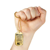 Boyfriend Dog Tag Military Ball Chain - To My Boyfriend Quotes Pendant Necklace