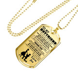 Boyfriend Dog Tag Military Ball Chain - To My Boyfriend Quotes Pendant Necklace