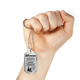 Boyfriend Dog Tag Military Ball Chain - To My Boyfriend Quotes Pendant Necklace