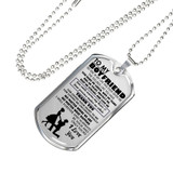 Boyfriend Dog Tag Military Ball Chain - To My Boyfriend Quotes Pendant Necklace