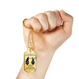 Brother Dog Tag Military Ball Chain - Biker Pendant Necklace Gifts For Men Luxur