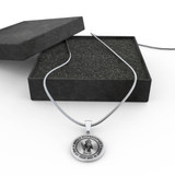 SAINT CHRISTOPHER Necklace, Bangle -Behold St. Christopher and Go your Way