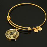 SAINT CHRISTOPHER Necklace, Bangle -Behold St. Christopher and Go your Way