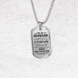 Love Quotes for Boyfriend Dog Tag Necklace - Personalized To My Boyfriend Gifts