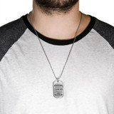 Love Quotes for Boyfriend Dog Tag Necklace - Personalized To My Boyfriend Gifts