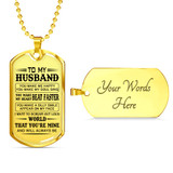 Love Quotes for Boyfriend Dog Tag Necklace - Personalized To My Boyfriend Gifts