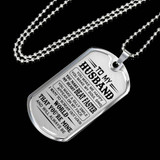 Love Quotes for Boyfriend Dog Tag Necklace - Personalized To My Boyfriend Gifts