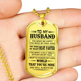 Love Quotes for Boyfriend Dog Tag Necklace - Personalized To My Boyfriend Gifts