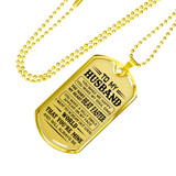 Love Quotes for Boyfriend Dog Tag Necklace - Personalized To My Boyfriend Gifts