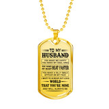 Love Quotes for Boyfriend Dog Tag Necklace - Personalized To My Boyfriend Gifts