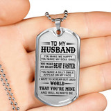 Love Quotes for Boyfriend Dog Tag Necklace - Personalized To My Boyfriend Gifts