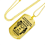 To My Brother Luxury Dog tag Military Ball Chain, Dragon Ball Necklace pendants