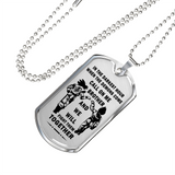 To My Brother Luxury Dog tag Military Ball Chain, Dragon Ball Necklace pendants
