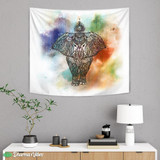 Elephant mandalas by McAshe Tapestry