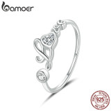 bamoer 925 Sterling Silver Love Ring Open Adjustable Finger Rings for Women Fine Wedding finger ring Jewelry 2020 New BSR146 bamoer 925 Sterling Silver Love Ring Open Adjustable Finger Rings for Women Fine Wedding finger ring Jewelry 2020 New BSR146