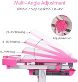 27.5 inches Kid Study Desk With Lifting Table and Tilt