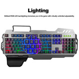 PK-900 104 Keys USB Wired Backlit Mechanical-Handfeel Gaming Keyboard