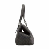 Bottega Veneta Small Roma Satchel Bag, Black