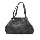 Bottega Veneta Small Roma Satchel Bag, Black