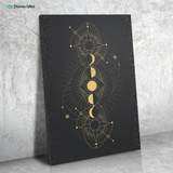 Moon Phases by McAshe 1-Piece Canvas