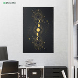 Moon Phases by McAshe 1-Piece Canvas