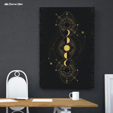 Moon Phases by McAshe 1-Piece Canvas