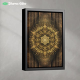 Aligned Flower Gold by YantrArt Design 1-Piece Canvas