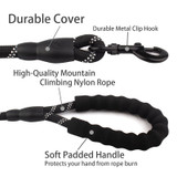 5ft Durable Reflective Nylon Dog Leash in 6 COLORS