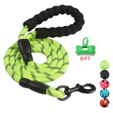 5ft Durable Reflective Nylon Dog Leash in 6 COLORS