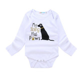 'My Sibling Has Paws' Baby Onesie