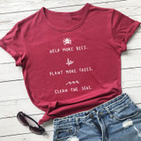 'Help More Bees, Plant More Trees' T-Shirt