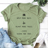 'Help More Bees, Plant More Trees' T-Shirt