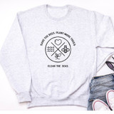 'Save The Bees, Plant More Trees, Clean The Seas' Women's Sweatshirt