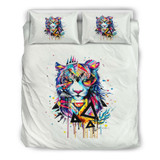 Abstract Lion Bedding Set