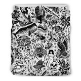 3 Piece Tattoo Flash Bedding Set 3 Piece Tattoo Flash Bedding Set
