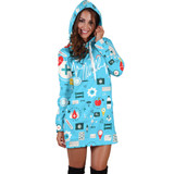 Nurse Heartbeat Hoodie Dress