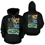 Front & Back Black All Over Print Unisex Hoodie