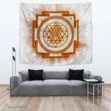 Blazing Sri Yantra by McAshe Tapestry