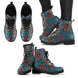 Sugar Skull 3 Handcrafted Boots
