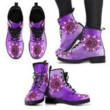 Sun & Moon Flower V3 Handcrafted Boots