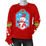 Ugly Christmas Sweater for Women with Snowman