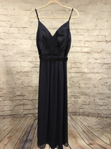 NAVY LONG EVENING GOWN