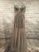 TAN MERMAID GOWN