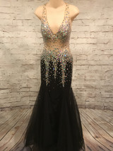 BLACK MERMAID GOWN