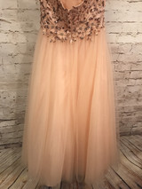PEACH A LINE PRINCESS GOWN